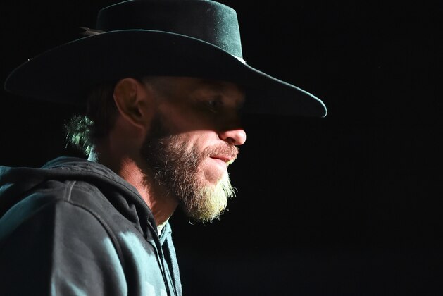 OTTAWA, ON - MAY 01:  Donald Cerrone answers questions from fans and media during the UFC Fight Night Open Workouts event at Barrymores Music Hall on May 1, 2019 in Ottawa, Ontario, Canada.  (Photo by Minas Panagiotakis/Zuffa LLC/Zuffa LLC via Getty Images)