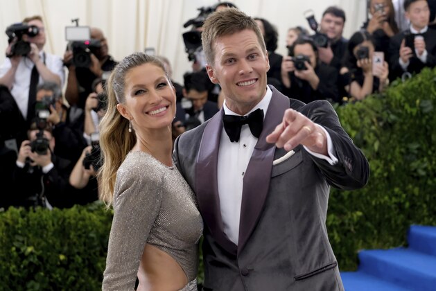 Gisele Bundchen, left, and Tom Brady attend The Metropolitan Museum of Art's Costume Institute benefit gala celebrating the opening of the Rei Kawakubo/Comme des Garçons: Art of the In-Between exhibition on Monday, May 1, 2017, in New York. (Photo by Charles Sykes/Invision/AP)