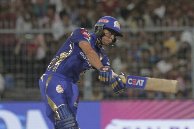 Mumbai Indians' Ishan Kishan bats during the VIVO IPL cricket T20 match against Kolkata Knight Riders in Kolkata, India, Wednesday, May 9, 2018. (AP Photo/Bikas Das)