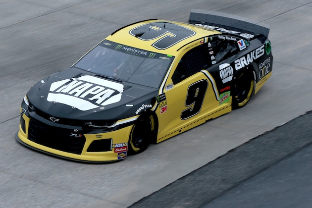 DOVER, DE - MAY 03:  Chase Elliott, driver of the #9 NAPA Brakes Chevrolet, practices for the Monster Energy NASCAR Cup Series Gander RV 400 at Dover International Speedway on May 3, 2019 in Dover, Delaware.  (Photo by Sean Gardner/Getty Images)