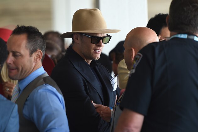 LOUISVILLE, KY - MAY 06:  Tom Brady attends the 143rd Kentucky Derby at Churchill Downs on May 6, 2017 in Louisville, Kentucky.  (Photo by Nicholas Hunt/Getty Images for Churchill Downs)