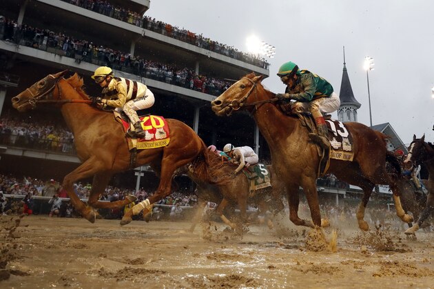 Flavien Prat rides Country House to victory during the 145th running of the Kentucky Derby horse race at Churchill Downs Saturday, May 4, 2019, in Louisville, Ky. Luis Saez on Maximum Security finished first but was disqualified. (AP Photo/Matt Slocum)