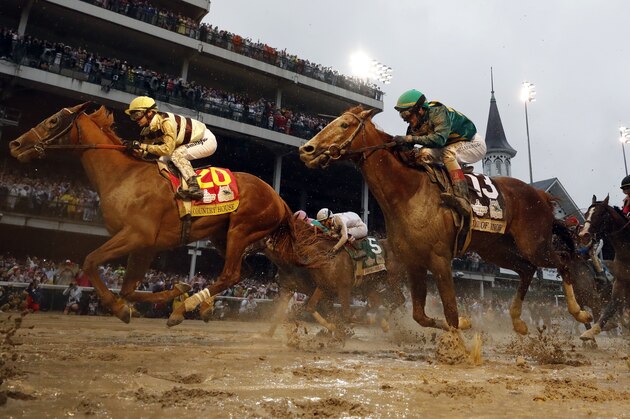 Flavien Prat rides Country House to victory during the 145th running of the Kentucky Derby horse race at Churchill Downs Saturday, May 4, 2019, in Louisville, Ky. Luis Saez on Maximum Security finished first but was disqualified. (AP Photo/Matt Slocum)