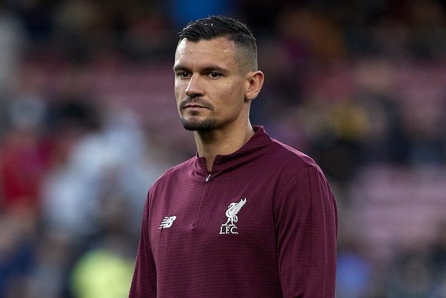 BARCELONA, SPAIN - MAY 01: Dejan Lovren of Liverpool during the prematch warm up before the UEFA Champions League Semi Final first leg match between Barcelona and Liverpool at the Nou Camp on May 01, 2019 in Barcelona, Spain. (Photo by Quality Sport Images/Getty Images)