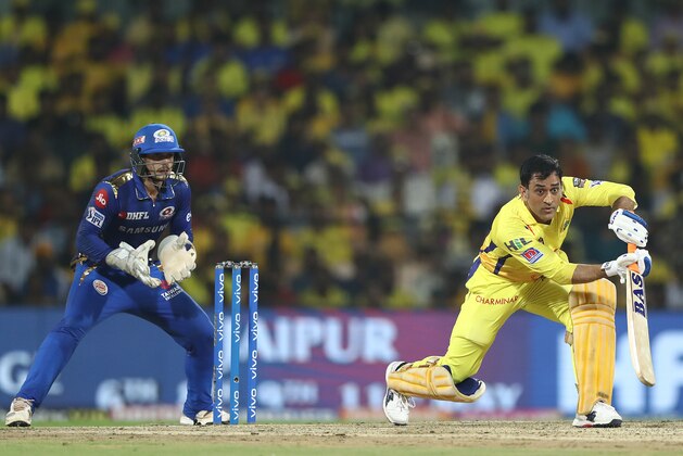 CHENNAI, INDIA - MAY 07: Ms Dhoni of the Chennai Super Kings bats during the India Premier League IPL Qualifier Final match between the Mumbai Indians and the Chennai Super Kings at M.A.Chidambaram Stadium on May 07, 2019 in Chennai, India. (Photo by Robert Cianflone/Getty Images)