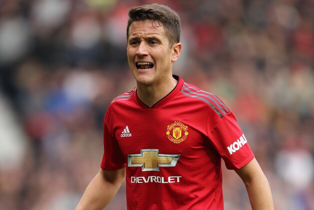 MANCHESTER, ENGLAND - APRIL 28: Ander Herrera of Manchester United during the Premier League match between Manchester United and Chelsea FC at Old Trafford on April 28, 2019 in Manchester, United Kingdom. (Photo by Matthew Ashton - AMA/Getty Images)