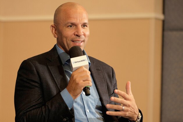 UNCASVILLE, CT - SEPTEMBER 08:  Naismith Memorial Basketball Hall of Fame Class of 2018 Inductee Jason Kidd attends the SiriusXM NBA Radio Hall Of Fame Town Hall with Ray Allen, Jason Kidd and Rod Thorn at Mohegan Sun on September 8, 2018 in Uncasville, Connecticut.  (Photo by David Surowiecki/Getty Images for SiriusXM)