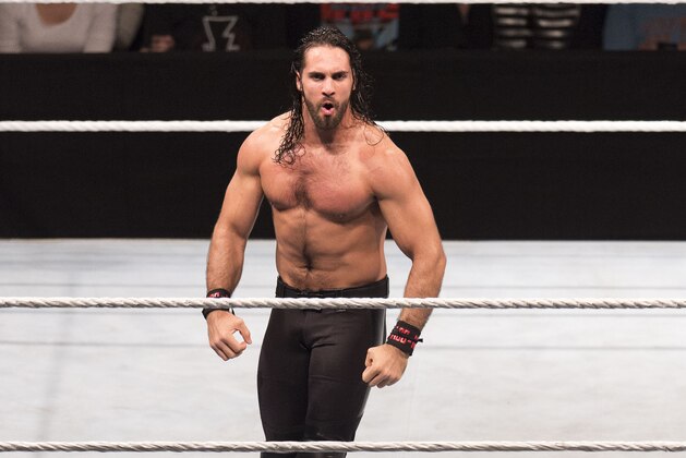 COLOGNE, GERMANY - NOVEMBER 07: Seth Rollins  during the WWE Live Show at Lanxess Arena on November 7, 2018 in Cologne, Germany. (Photo by Marc Pfitzenreuter/Getty Images)