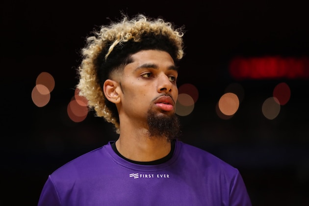 SYDNEY, AUSTRALIA - MARCH 03: Brian Bowen of the Kings looks on during warm up before game two of the NBL Semi Final series between the Sydney Kings and Melbourne United at Qudos Bank Arena on March 03, 2019 in Sydney, Australia. (Photo by Mark Metcalfe/Getty Images)