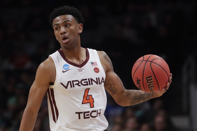 Virginia Tech guard Nickeil Alexander-Walker plays against Saint Louis during a first-round game in the NCAA men's college basketball tournament Friday, March 22, 2019, in San Jose, Calif. (AP Photo/Ben Margot)