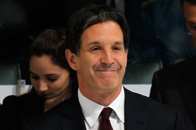 TORONTO, ON - NOVEMBER 08: Brendan Shanahan, who will enter the Hockey Hall of Fame on November11, is honored prior to the game between the Toronto Maple Leafs and the New Jersey Devils at the Air Canada Centre on November 8, 2013 in Toronto, Canada.  (Photo by Bruce Bennett/Getty Images)