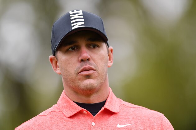 BETHPAGE, NEW YORK - MAY 14: Brooks Koepka of the United States looks on during a practice round prior to the 2019 PGA Championship at the Bethpage Black course on May 14, 2019 in Bethpage, New York. (Photo by Stuart Franklin/Getty Images)