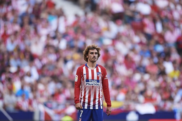 MADRID, SPAIN - MAY 12: Antoine Griezmann of Club Atletico de Madrid looks on during the La Liga match between  Club Atletico de Madrid and Sevilla FC at Wanda Metropolitano on May 12, 2019 in Madrid, Spain. (Photo by Quality Sport Images/Getty Images)