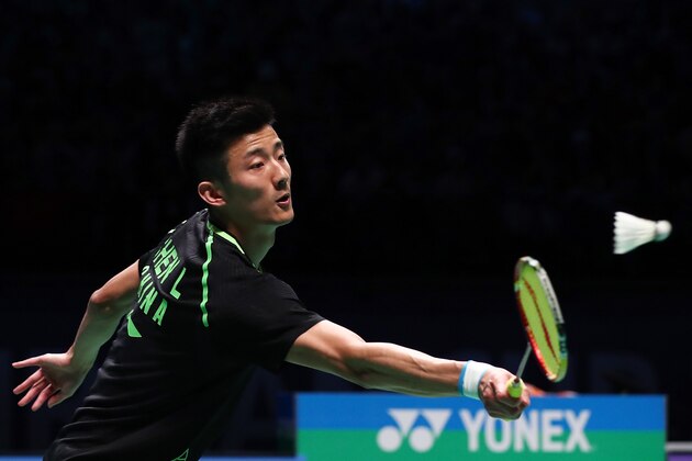 GOLD COAST, AUSTRALIA - MAY 28:  Chen Long of China competes in the Finals match against Jeon Hyeok Jin of Korea during the Sudirman Cup at the Carrara Sports & Leisure Centre on May 28, 2017 in Gold Coast, Australia.  (Photo by Chris Hyde/Getty Images)