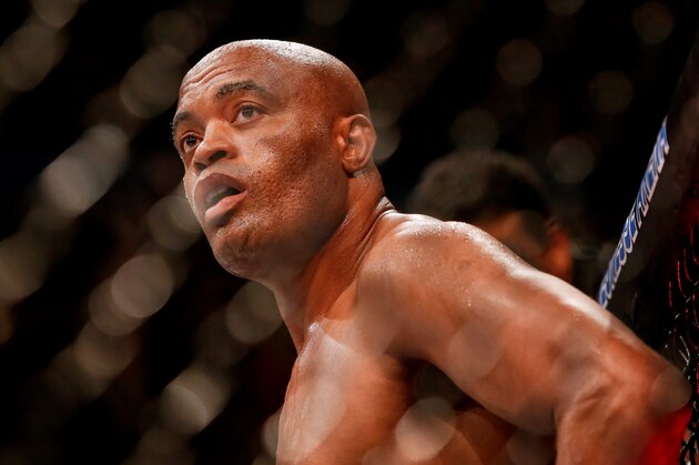 RIO DE JANEIRO, BRAZIL - MAY 11: Anderson Silva of Brazil prepares to fight Jared Cannonier of USA in their middleweight bout during the UFC 237 event at Jeunesse Arena on May 11, 2019 in Rio de Janeiro, Brazil. (Photo by Alexandre Schneider/Getty Images)