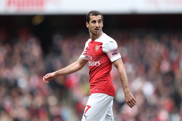 LONDON, ENGLAND - MAY 05: Henrikh Mkhitaryan of Arsenal during the Premier League match between Arsenal FC and Brighton & Hove Albion at Emirates Stadium on May 5, 2019 in London, United Kingdom. (Photo by James Williamson - AMA/Getty Images)