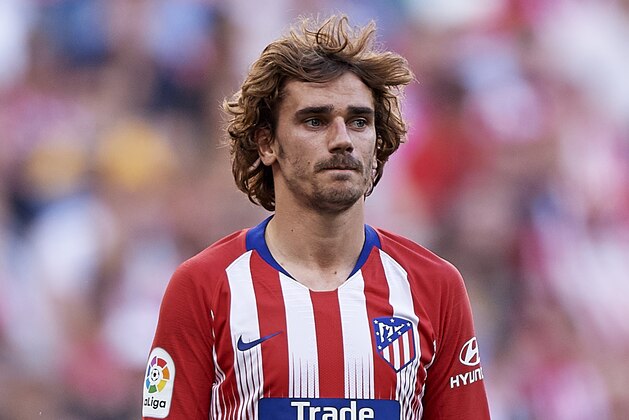 MADRID, SPAIN - MAY 12: Antoine Griezmann of Club Atletico de Madrid looks on during the La Liga match between  Club Atletico de Madrid and Sevilla FC at Wanda Metropolitano on May 12, 2019 in Madrid, Spain. (Photo by Quality Sport Images/Getty Images)