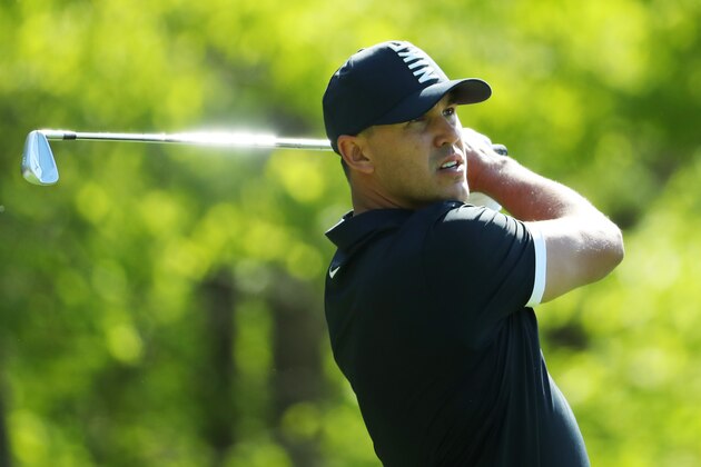 FARMINGDALE, NEW YORK - MAY 18: Brooks Koepka of the United States plays a shot from the eighth tee during the second round of the 2019 PGA Championship at the Bethpage Black course on May 18, 2019 in Farmingdale, New York. (Photo by Warren Little/Getty Images)