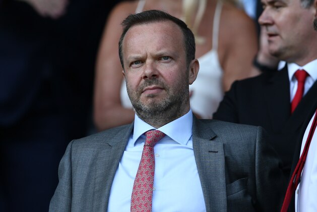 LIVERPOOL, ENGLAND - APRIL 21:  Ed Woodward executive vice-chairman of Manchester United looks on prior to the Premier League match between Everton FC and Manchester United at Goodison Park on April 21, 2019 in Liverpool, United Kingdom. (Photo by Jan Kruger/Getty Images)