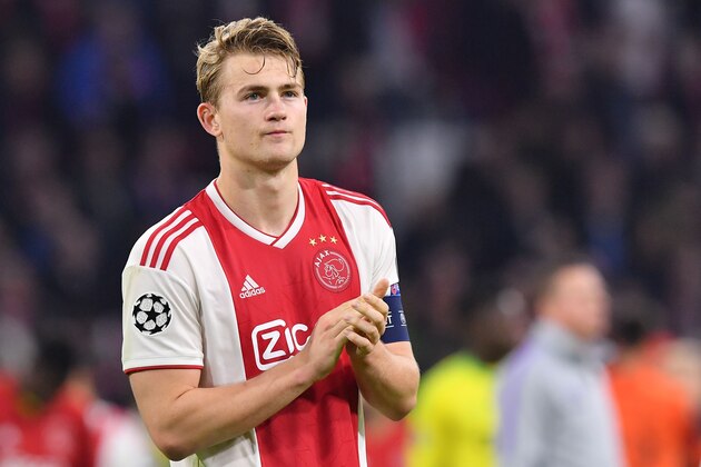Ajax's Dutch defender Matthijs de Ligt reacts after Ajax Amsterdam lost the UEFA Champions League semi-final second leg football match against Tottenham Hotspur at the Johan Cruyff Arena, in Amsterdam, on May 8, 2019. - Tottenham fought back from three goals down on aggregate to stun Ajax 3-2 and set up a Champions League final against Liverpool. (Photo by EMMANUEL DUNAND / AFP)        (Photo credit should read EMMANUEL DUNAND/AFP/Getty Images)