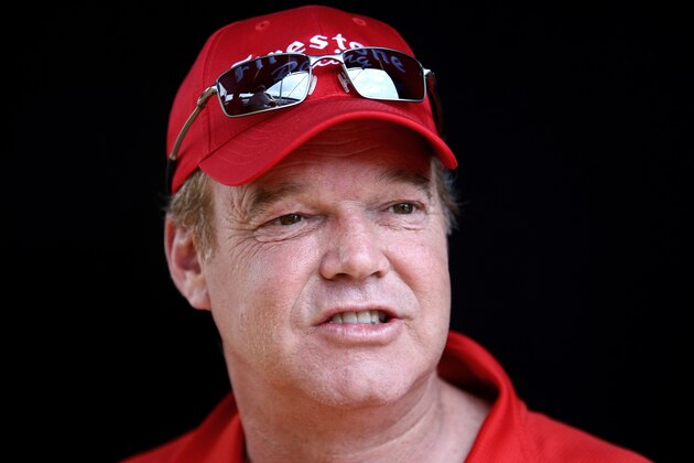 INDIANAPOLIS - MAY 22:  Former Indy 500 Winner Al Unser Jr. looks on during Miller Lite Carb Day practice for the IRL IndyCar Series 93rd running of the Indianapolis 500 on May 22, 2009 at the Indianapolis Motor Speedway in Indianapolis, Indiana.  (Photo by Donald Miralle/Getty Images)