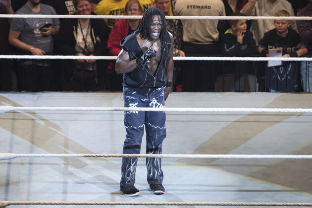 COLOGNE, GERMANY - FEBRUARY 11: R-Truth during WWE Road to WrestleMania at the Lanxess Arena on February 11, 2016 in Cologne, Germany. (Photo by Marc Pfitzenreuter/Getty Images)