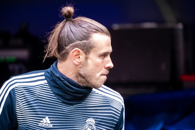 MADRID, SPAIN - MAY 19: Gareth Bale during the La Liga match between Real Madrid CF and Real Betis Balompie at Estadio Santiago Bernabeu on May 19, 2019 in Madrid, Spain. (Photo by Sonia Canada/Getty Images)