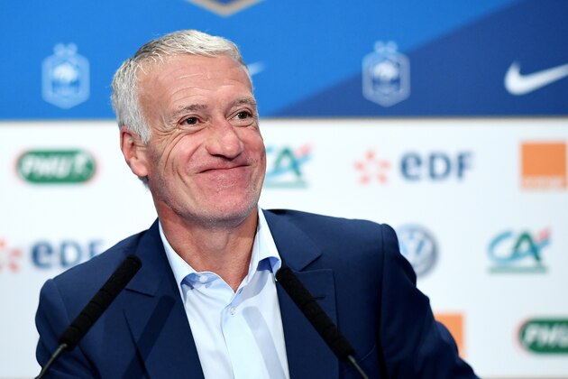 French national football team coach Didier Deschamps gives a press conference in Paris on May 21, 2019 to announce the 24-player squad for the team's upcoming matches. (Photo by FRANCK FIFE / AFP)        (Photo credit should read FRANCK FIFE/AFP/Getty Images)