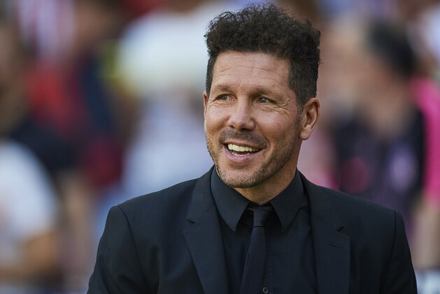 MADRID, SPAIN - MAY 12: Diego Simeone, Manager of Club Atletico de Madrid looks on during the La Liga match between  Club Atletico de Madrid and Sevilla FC at Wanda Metropolitano on May 12, 2019 in Madrid, Spain. (Photo by Quality Sport Images/Getty Images)