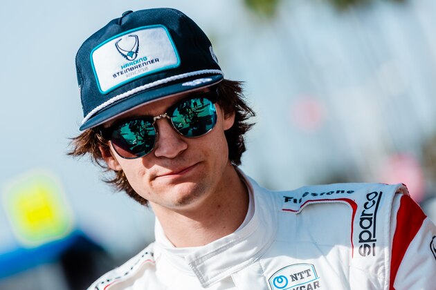 LONG BEACH, CA - APRIL 14:  NTT Indycar Series Driver Colton Herta, driving the #88 Harding Steinbrenner Racing Honda during final practice at 2019 Acura Grand Prix of Long Beach on April 12, 2019 in Long Beach, California.  (Photo by Greg Doherty/Getty Images)