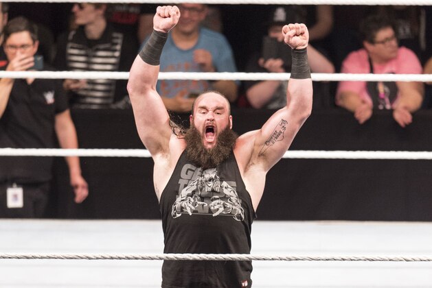 COLOGNE, GERMANY - NOVEMBER 07: Braun Strowman during the WWE Live Show at Lanxess Arena on November 7, 2018 in Cologne, Germany. (Photo by Marc Pfitzenreuter/Getty Images)