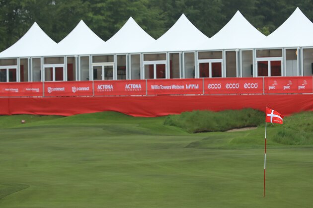 AALBORG, DENMARK - MAY 22:  A general view of the first green during the Pro Am event prior to the start of the Made in Denmark at Himmerland Golf & Spa Resort on May 22, 2019 in Aalborg, Denmark. (Photo by Andrew Redington/Getty Images)