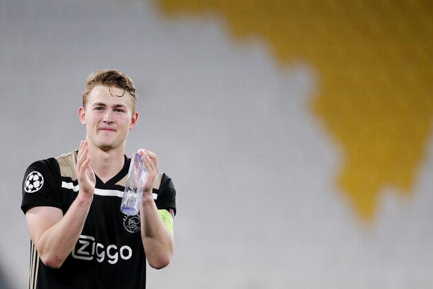 TURIN, ITALY - APRIL 16: Matthijs de Ligt of Ajax during the UEFA Champions League  match between Juventus v Ajax at the Allianz Stadium on April 16, 2019 in Turin Italy (Photo by Erwin Spek/Soccrates/Getty Images)