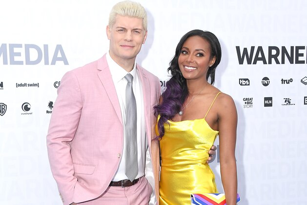 NEW YORK, NEW YORK - MAY 15: Cody Rhodes and Brandi Rhodes attend the WarnerMedia 2019 Upfront at One Penn Plaza on May 15, 2019 in New York City. (Photo by Michael Loccisano/Getty Images)