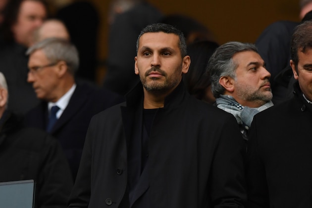 Manchester City Emirati chairman Khaldoon al-Mubarak waits in the stands ahead of the UEFA Champions League second leg quarter-final football match between Manchester City and Liverpool, at the Etihad Stadium in Manchester, north west England on April 10, 2018. / AFP PHOTO / Anthony Devlin        (Photo credit should read ANTHONY DEVLIN/AFP/Getty Images)