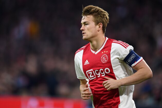 AMSTERDAM,NETHERLANDS - MAY 8: Matthijs de Ligt of Ajax in action during the UEFA Champions League Semi Final second leg match between Ajax and Tottenham Hotspur at the Johan Cruyff Arena on May 08, 2019 in Amsterdam, Netherlands. (Photo by Etsuo Hara/Getty Images)
