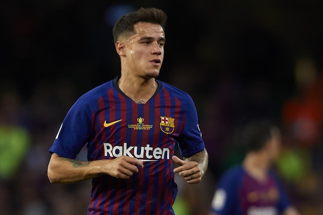 SEVILLE, SPAIN - MAY 25: Philippe Coutinho of FC Barcelona looks on during the Spanish Copa del Rey Final match between Barcelona and Valencia at Estadio Benito Villamarin on May 25, 2019 in Seville, Spain. (Photo by Quality Sport Images/Getty Images)