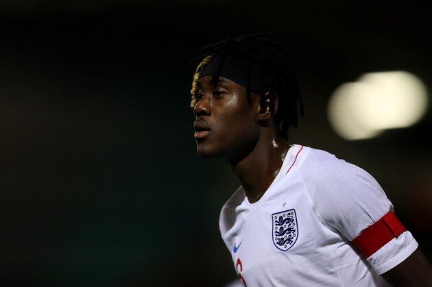 COLCHESTER, ENGLAND - NOVEMBER 19: Trevor Chalobah of England during the International Friendly match between England U20 and Germany U20 at Colchester Community Stadium on November 19, 2018 in Colchester, England. (Photo by Catherine Ivill/Getty Images)