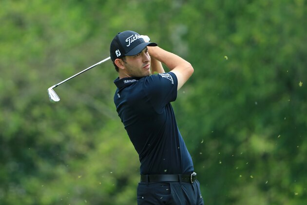 DUBLIN, OHIO - JUNE 02: Patrick Cantlay hits his tee shot on the fourth hole during the final round of The Memorial Tournament Presented by Nationwide at Muirfield Village Golf Club on June 02, 2019 in Dublin, Ohio. (Photo by Sam Greenwood/Getty Images)