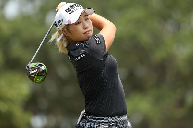CHARLESTON, SOUTH CAROLINA - JUNE 02: Jeongeun Lee6 of South Korea hits a tee shot on the first hole during the final round of the U.S. Women's Open Championship at the Country Club of Charleston on June 02, 2019 in Charleston, South Carolina. (Photo by Streeter Lecka/Getty Images)