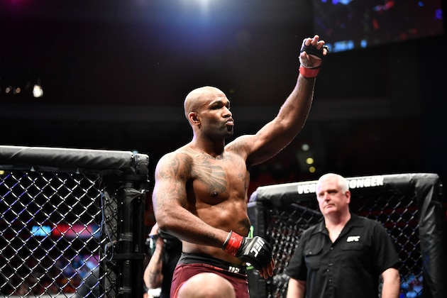 STOCKHOLM, SWEDEN - JUNE 01:  Jimi Manuwa of England prepares to enter the Octagon prior to his light heavyweight bout against Aleksandar Rakic of Austria during the UFC Fight Night event at Ericsson Globe on June 1, 2019 in Stockholm, Sweden. (Photo by Jeff Bottari/Zuffa LLC/Zuffa LLC via Getty Images)