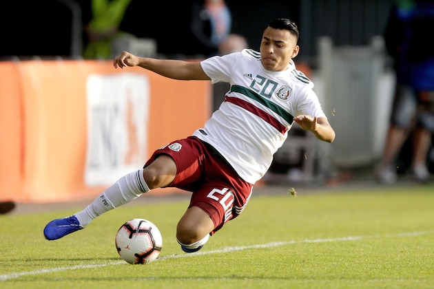 DOETICHEM, NETHERLANDS - MAY 31: Jairo Torres of Mexico U21  during the    match between Holland U21 v Mexico U21 at the De Vijverberg on May 31, 2019 in Doetichem Netherlands (Photo by Peter Lous/Soccrates/Getty Images)
