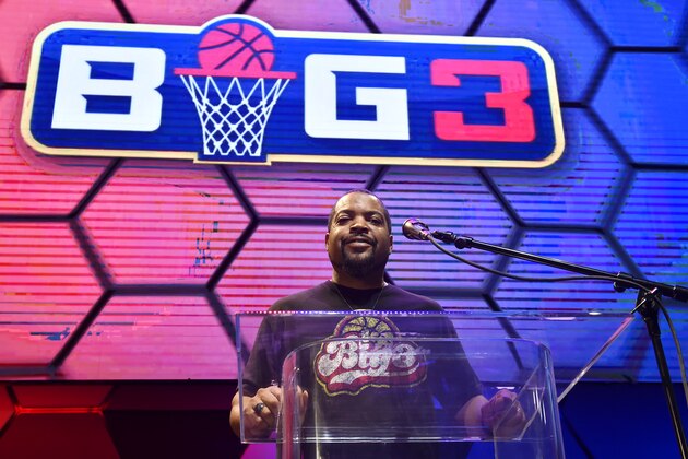 LAS VEGAS, NEVADA - MAY 01: BIG3 co-founder Ice Cube poses ahead of the BIG3 Draft at the Luxor Hotel & Casino on May 01, 2019 in Las Vegas, Nevada. (Photo by David Becker/Getty Images)