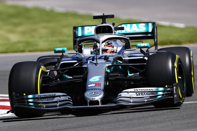 MONTREAL, QUEBEC - JUNE 07: Lewis Hamilton of Great Britain driving the (44) Mercedes AMG Petronas F1 Team Mercedes W10 on track during practice for the F1 Grand Prix of Canada at Circuit Gilles Villeneuve on June 07, 2019 in Montreal, Canada. (Photo by Mark Thompson/Getty Images)
