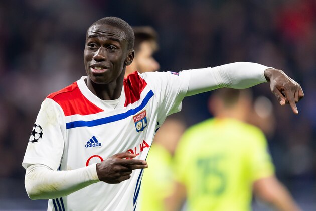 LYON, FRANCE - FEBRUARY 19: Ferland Mendy of Olympique Lyon gestures during the UEFA Champions League Round of 16 First Leg match between Olympique Lyonnais and FC Barcelona at Groupama Stadium on February 19, 2019 in Lyon, France. (Photo by TF-Images/TF-Images via Getty Images)