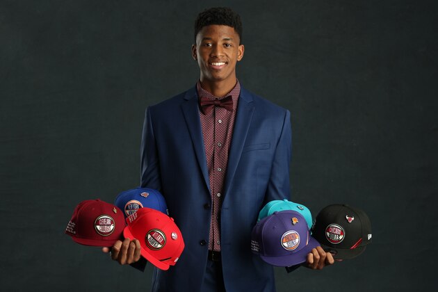 CHICAGO, IL - MAY 14: NBA Draft Prospect, Jarrett Culver poses for a portrait at the 2019 NBA Draft Lottery on May 14, 2019 at the Chicago Hilton in Chicago, Illinois. NOTE TO USER: User expressly acknowledges and agrees that, by downloading and/or using this photograph, user is consenting to the terms and conditions of the Getty Images License Agreement. Mandatory Copyright Notice: Copyright 2019 NBAE (Photo by David Sherman/NBAE via Getty Images)