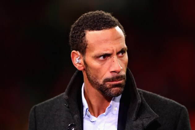LONDON, ENGLAND - JANUARY 31: Rio Ferdinand looks on before the Premier League match between Tottenham Hotspur and Manchester United at Wembley Stadium on January 31, 2018 in London, England.  (Photo by Chris Brunskill Ltd/Getty Images)