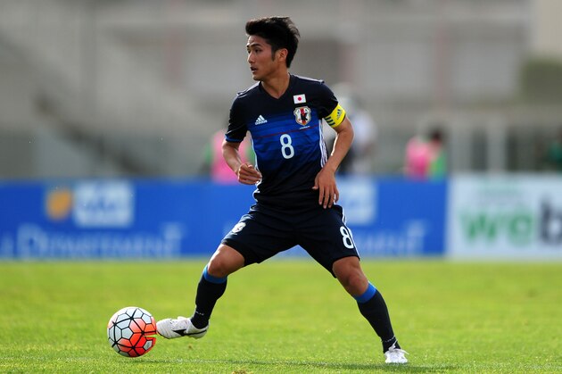 TOULON, FRANCE - MAY 27: Ryota Ohshima of Japan during the Toulon Tournament match between Japan and England at the Stade Leo Lagrange on May 27, 2016 in Toulon, France. (Photo by Harry Trump/Getty Images)