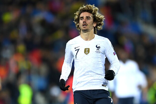 ANDORRA LA VELLA, ANDORRA - JUNE 11: Antoine Griezmann of France looks on during the UEFA Euro 2020 Qualification match between Andorra and France at Estadi Nacional on June 11, 2019 in Andorra la Vella, Andorra. (Photo by David Ramos/Getty Images)