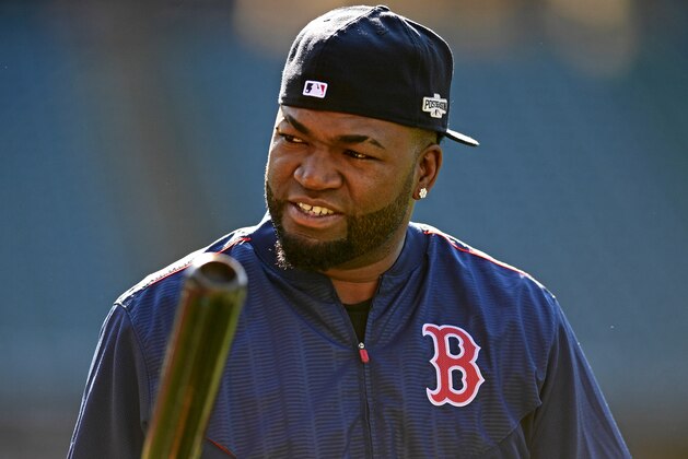Boston Red Sox' David Ortiz walks during practice in Cleveland, Wednesday, Oct. 5, 2016. Boston meets the Cleveland Indians in Game 1 of baseball's American League Division Series Thursday. (AP Photo/David Dermer